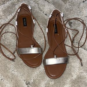 White House black market sandals tie up size 7.5